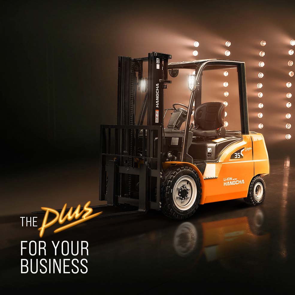 Hangcha Launches 2.0-3.5t Electric Forklift Truck With High Voltage Lithium-ion Batteries